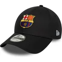 schwarze-verstellbare-curved-cap-von-fc-barcelona-laliga-9forty-core-von-new-era