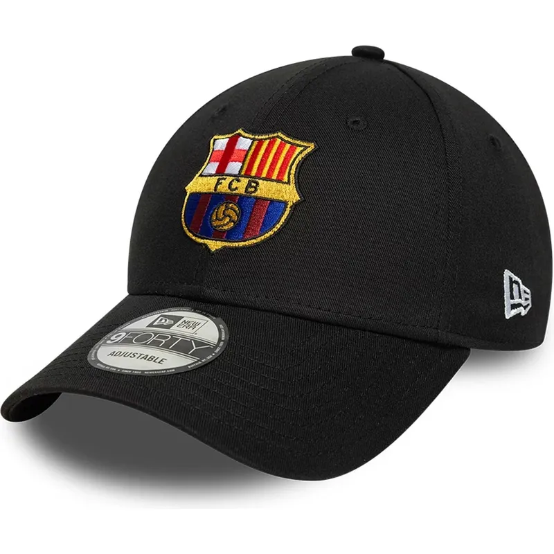 schwarze-verstellbare-curved-cap-von-fc-barcelona-laliga-9forty-core-von-new-era