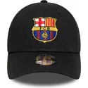 schwarze-gebogene-verstellbare-kinderkappe-fc-barcelona-laliga-9forty-core-von-new-era