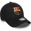 schwarze-gebogene-verstellbare-kinderkappe-fc-barcelona-laliga-9forty-core-von-new-era