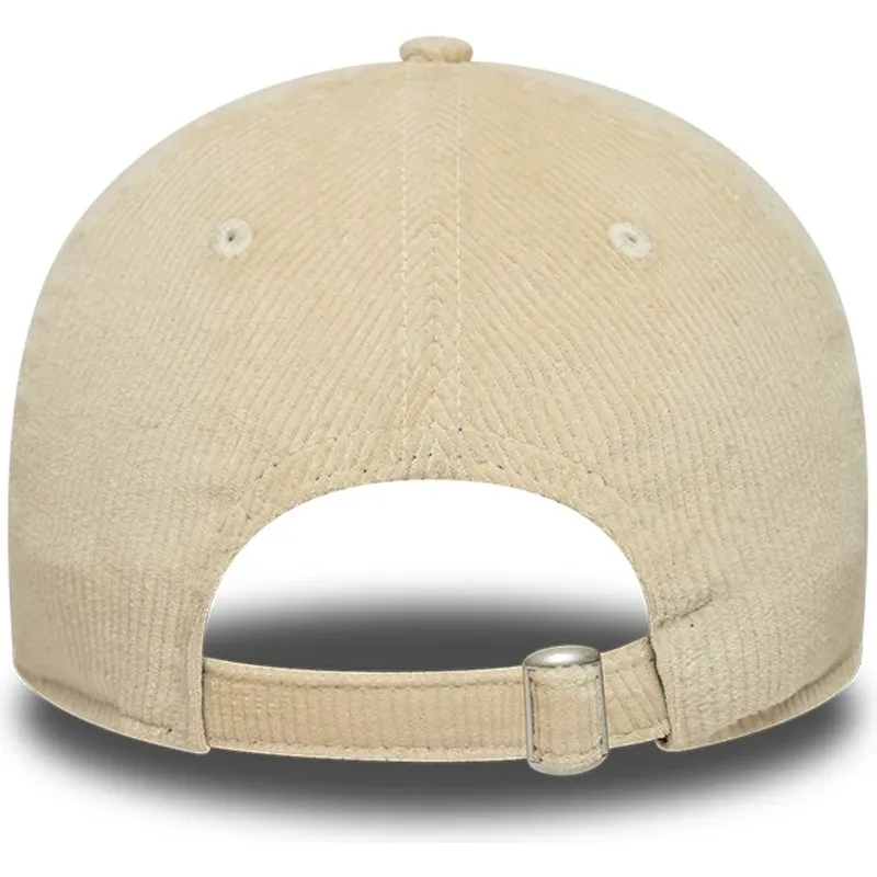 beige-verstellbare-curved-cap-von-fc-barcelona-laliga-9twenty-cord-von-new-era