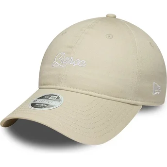 Mützen gebogen beige snapback 9TWENTY ajustable der FC Barcelona LALIGA von New Era