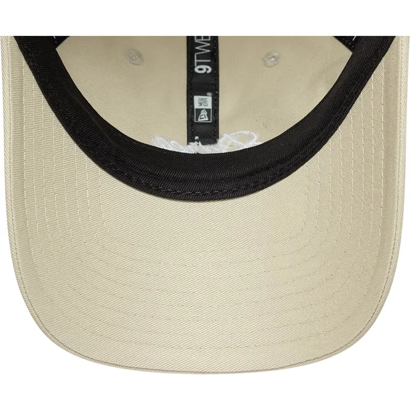 casquette-courbee-beige-ajustable-pour-femme-fc-barcelona-laliga-9twenty-wordmark-new-era
