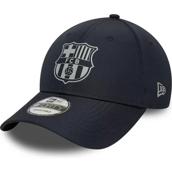 Mützen gebogen marineblau snapback 9FORTY ajustable der FC Barcelona LALIGA von New Era