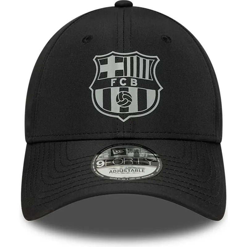 schwarze-verstellbare-curved-cap-von-fc-barcelona-laliga-9forty-reflective-von-new-era