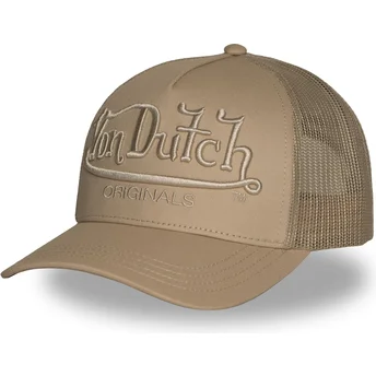 Casquette trucker marron EMB02 Von Dutch