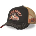 casquette-trucker-noire-et-beige-crew31-von-dutch