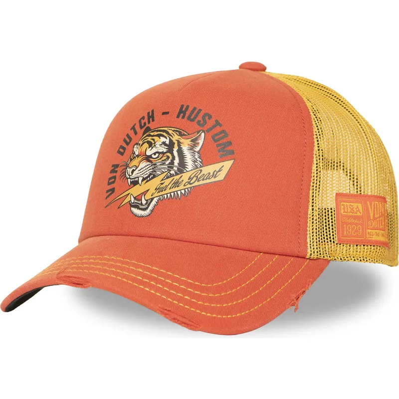 trucker-cap-orange-und-gelb-crew33-von-von-dutch trucker-cap-orange-und-gelb-crew33-von-von-dutch