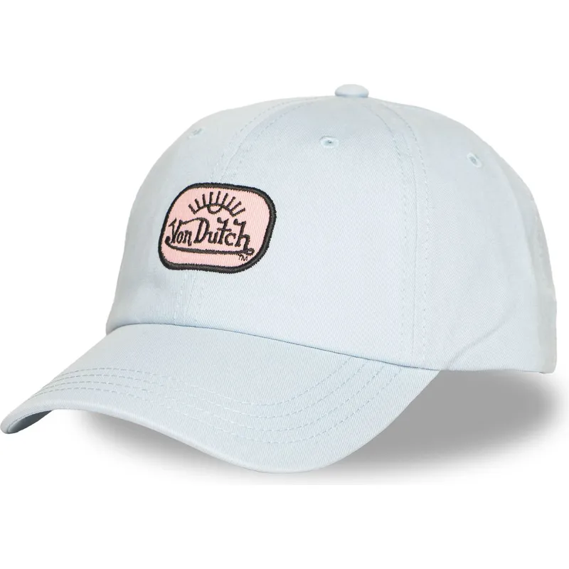 hellblaue-verstellbare-curved-cap-log11-von-von-dutch hellblaue-verstellbare-curved-cap-log11-von-von-dutch