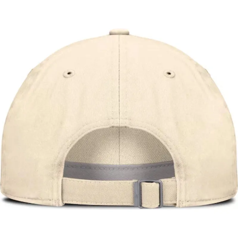 beige-verstellbare-curved-cap-club-unstructured-organic-cotton-der-boston-red-sox-mlb-von-nike