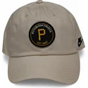 beige-verstellbare-curved-cap-club-unstructured-organic-cotton-der-pittsburgh-pirates-mlb-von-nike