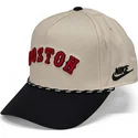 beige-und-schwarze-gebogene-snapback-kappe-rise-structured-der-boston-red-sox-mlb-von-nike