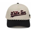 casquette-courbee-beige-et-noire-snapback-rise-structured-chicago-white-sox-mlb-nike