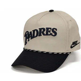 Casquette courbée beige et noire snapback Rise Structured...