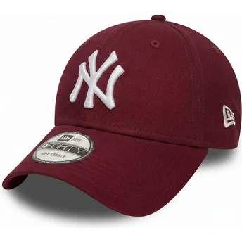 Mützen gebogen rot verstellbares band cardenal 9FORTY Essential der New York Yankees MLB von New Era
