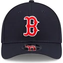 marineblaue-gebogene-snapback-kappe-9forty-m-crown-player-replica-der-boston-red-sox-mlb-von-new-era