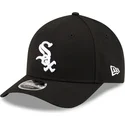 casquette-courbee-noire-snapback-9forty-m-crown-player-replica-chicago-white-sox-mlb-new-era