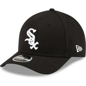 Mützen gebogen schwarz snapback 9FORTY M-Crown Player Replica der Chicago White Sox MLB von New Era
