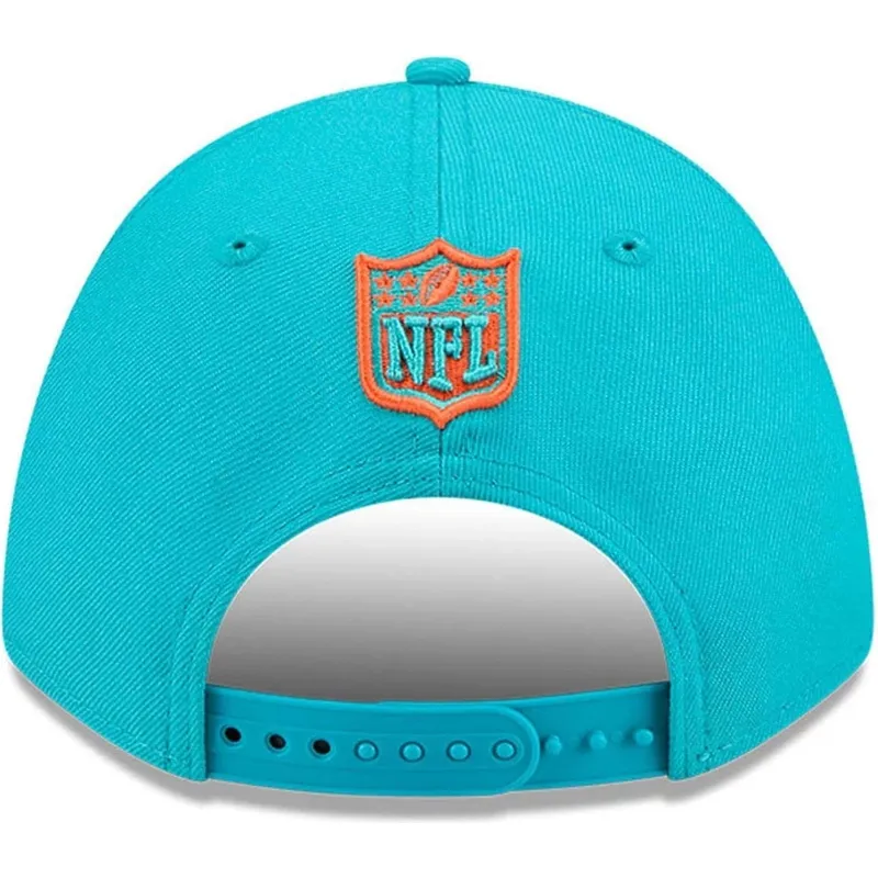 casquette-courbee-bleue-snapback-9forty-m-crown-team-miami-dolphins-nfl-new-era