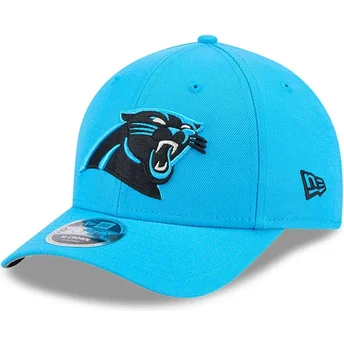 Mützen gebogen blau snapback 9FORTY M-Crown Team der Carolina Panthers NFL von New Era
