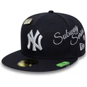 casquette-plate-bleue-marine-ajustee-59fifty-subway-series-new-york-yankees-mlb-new-era