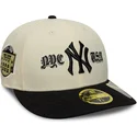 beige-und-schwarze-gebogene-verstellbare-kappe-59fifty-low-profile-precurved-coops-der-new-york-yankees-mlb-von-new-era