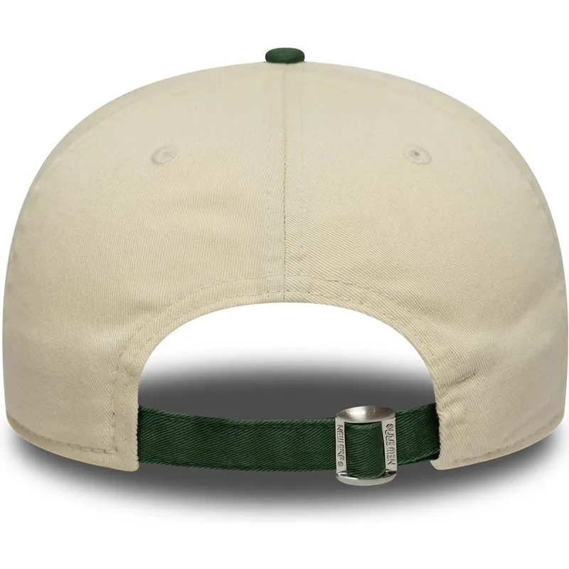 casquette-courbee-beige-et-verte-ajustable-19twenty-washed-graphic-new-york-yankees-mlb-new-era
