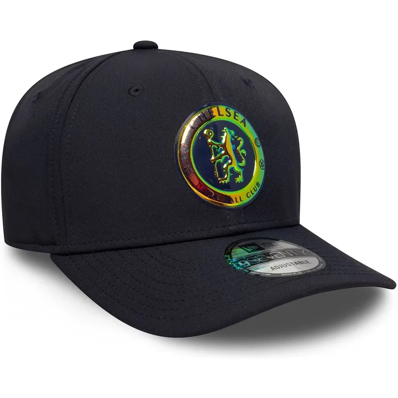 marineblaue-gebogene-snapback-kappe-9seventy-stretch-snap-iridescent-von-chelsea-football-club-premier-league-von-new-era