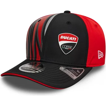 Mützen gebogen schwarz snapback 9SEVENTY Stretch Snap Print der Ducati Motor MotoGP von New Era