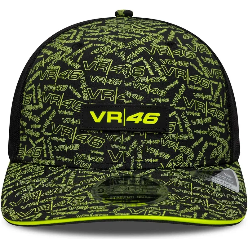 trucker-cap-schwarz-und-gelb-9seventy-stretch-snap-all-over-print-von-valentino-rossi-vr46-motogp-von-new-era