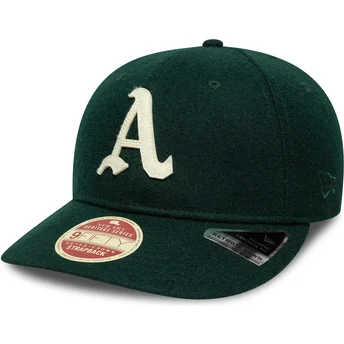 Mützen gebogen grün verstellbares band 9FIFTY Retro Crown Heritage Series der Oakland Athletics MLB von New Era