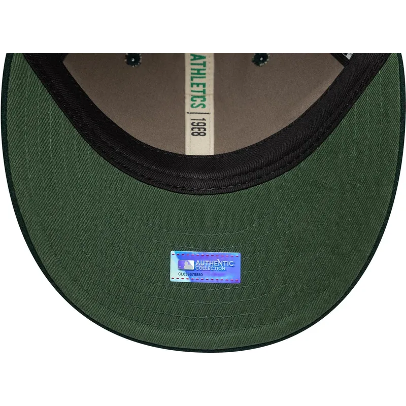 grune-gebogene-verstellbare-kappe-9fifty-retro-crown-heritage-series-der-oakland-athletics-mlb-von-new-era