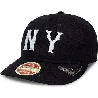 Mützen gebogen schwarz verstellbares band 9FIFTY Retro Crown Heritage Series der New York Highlanders MLB von New Era