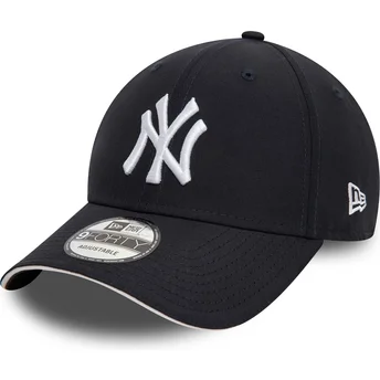 Mützen gebogen marineblau verstellbares band 9FORTY Microfibre der New York Yankees MLB von New Era
