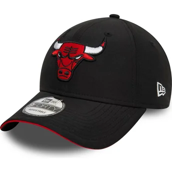 Mützen gebogen schwarz verstellbares band 9FORTY Microfibre der Chicago Bulls NBA von New Era
