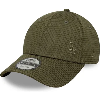 Mützen gebogen grün snapback 9FORTY Mesh Flawless der Los Angeles Dodgers MLB von New Era