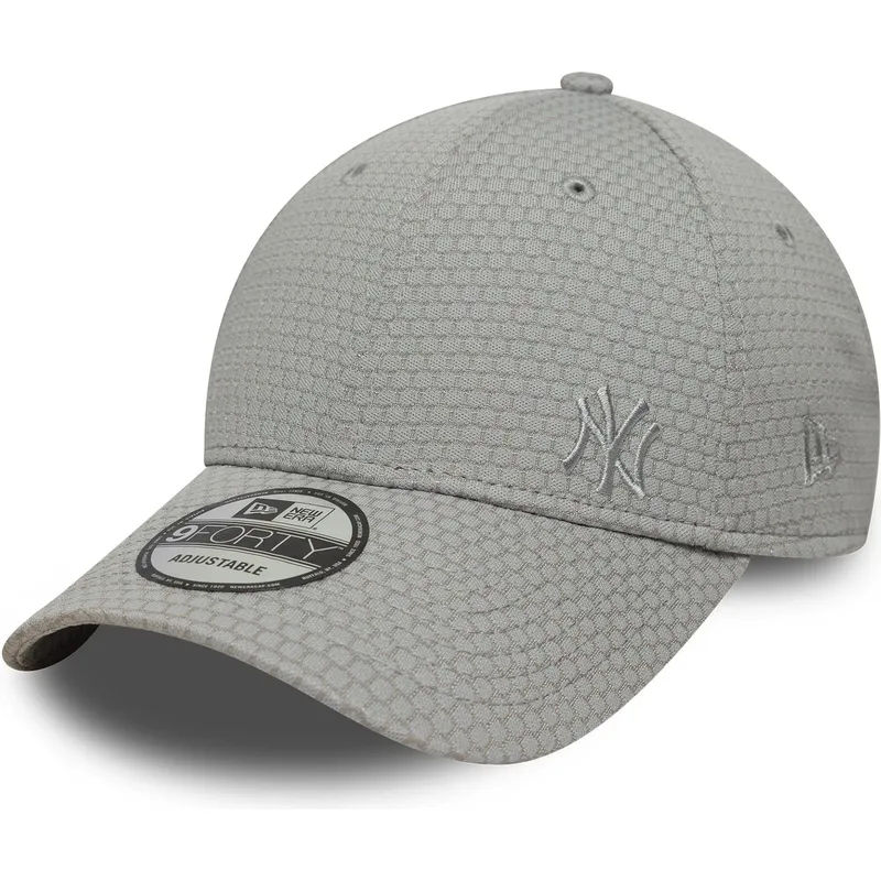 graue-gebogene-snapback-kappe-mit-grauem-logo-9forty-mesh-flawless-der-new-york-yankees-mlb-von-new-era graue-gebogene-snapback-kappe-mit-grauem-logo-9forty-mesh-flawless-der-new-york-yankees-mlb-von-new-era