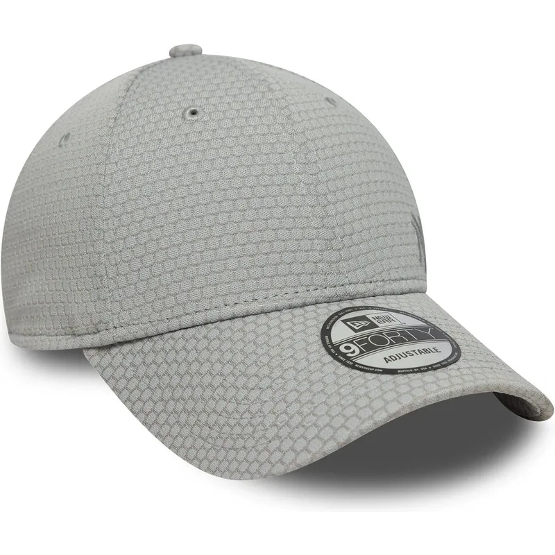 graue-gebogene-snapback-kappe-mit-grauem-logo-9forty-mesh-flawless-der-new-york-yankees-mlb-von-new-era graue-gebogene-snapback-kappe-mit-grauem-logo-9forty-mesh-flawless-der-new-york-yankees-mlb-von-new-era