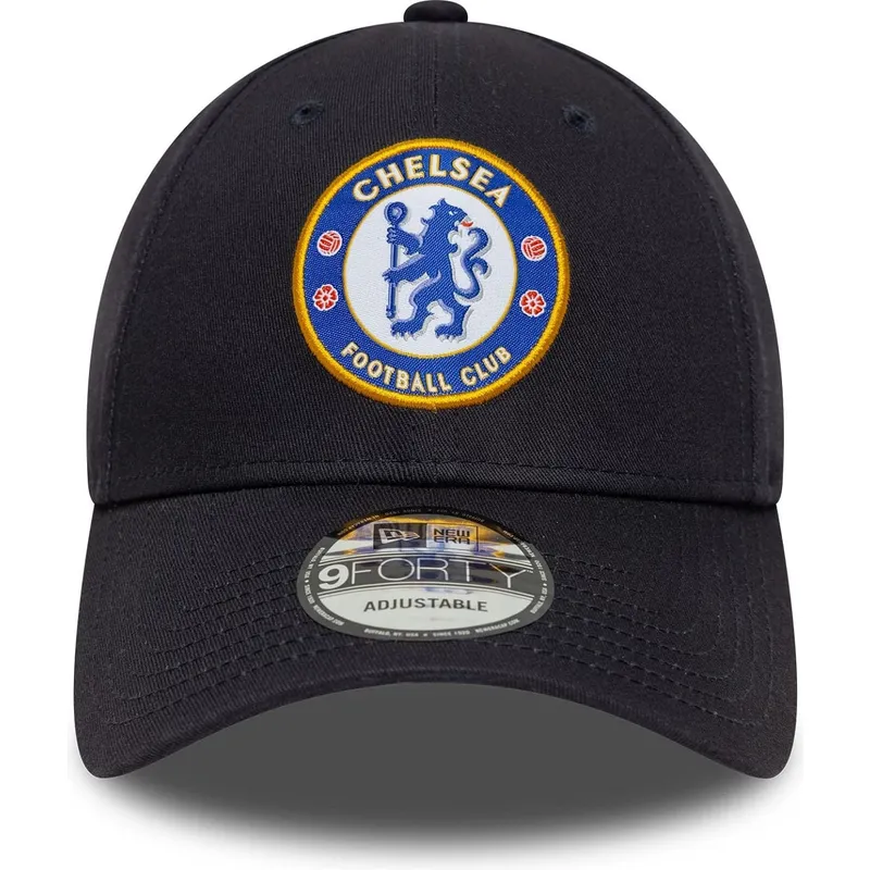 marineblaue-gebogene-snapback-kappe-9forty-core-von-chelsea-football-club-premier-league-von-new-era marineblaue-gebogene-snapback-kappe-9forty-core-von-chelsea-football-club-premier-league-von-new-era