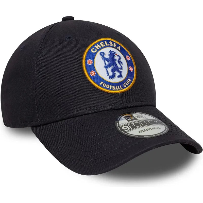 marineblaue-gebogene-snapback-kappe-9forty-core-von-chelsea-football-club-premier-league-von-new-era marineblaue-gebogene-snapback-kappe-9forty-core-von-chelsea-football-club-premier-league-von-new-era