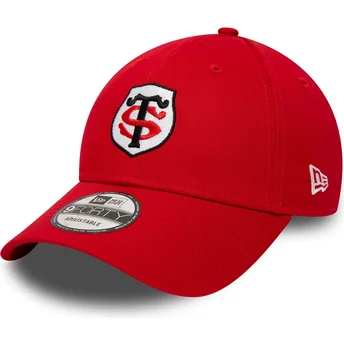 Mützen gebogen rot verstellbares band 9FORTY Core der Stade Toulousain Top 14 von New Era