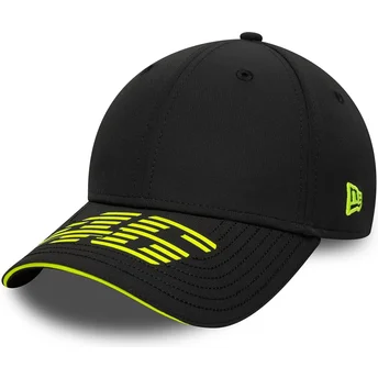 Mützen gebogen schwarz verstellbares band 9FORTY Recycled Stripe der Valentino Rossi VR46 MotoGP von New Era