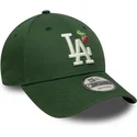 grune-verstellbare-curved-cap-9forty-fruit-icon-der-los-angeles-dodgers-mlb-von-new-era