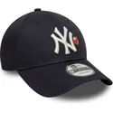 casquette-courbee-bleue-marine-ajustable-9forty-fruit-icon-new-york-yankees-mlb-new-era