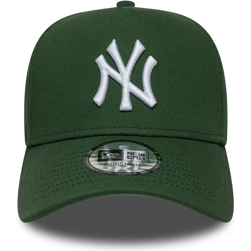 casquette-courbee-verte-snapback-9forty-e-frame-league-essential-new-york-yankees-mlb-new-era