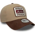 casquette-courbee-marron-ajustable-9forty-e-frame-patch-suede-new-era