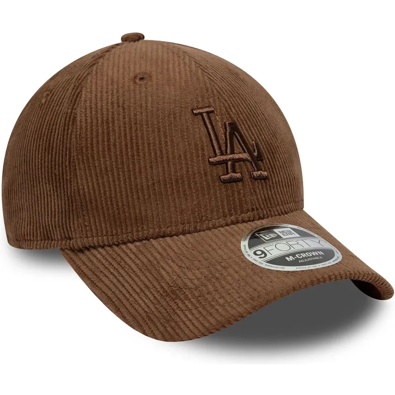braune-verstellbare-curved-cap-mit-braunem-logo-9forty-m-crown-cord-der-los-angeles-dodgers-mlb-von-new-era braune-verstellbare-curved-cap-mit-braunem-logo-9forty-m-crown-cord-der-los-angeles-dodgers-mlb-von-new-era
