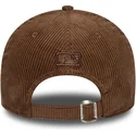 braune-verstellbare-curved-cap-mit-braunem-logo-9forty-m-crown-cord-der-los-angeles-dodgers-mlb-von-new-era