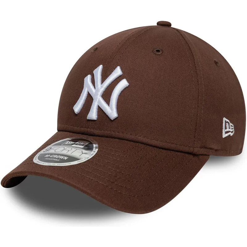 casquette-courbee-marron-snapback-9forty-m-crown-new-york-yankees-mlb-new-era