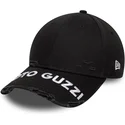 schwarze-verstellbare-gebogene-kappe-9forty-m-crown-distressed-von-moto-guzzi-von-new-era